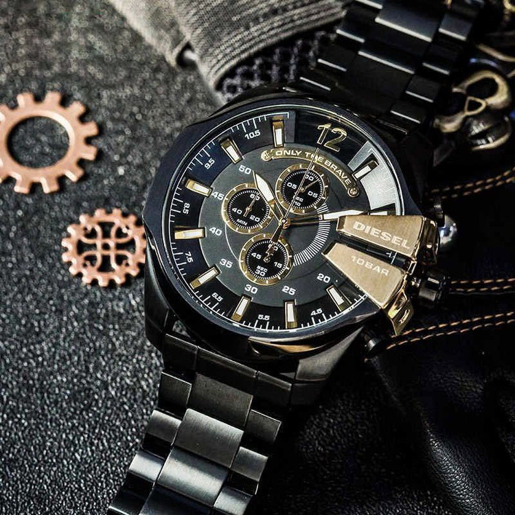 ساعت مچی عقربه ای دیزل شاخدار DIZEL - B/B/G