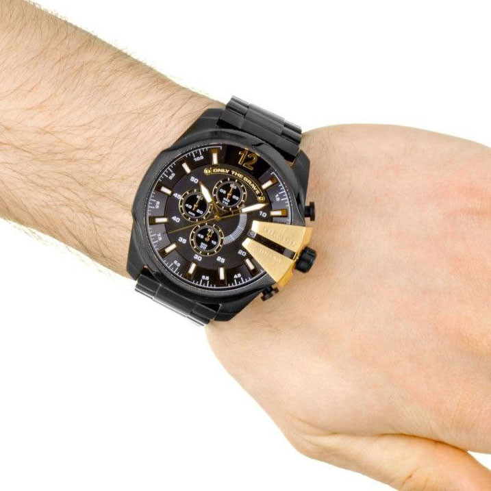 ساعت مچی عقربه ای دیزل شاخدار DIZEL - B/B/G