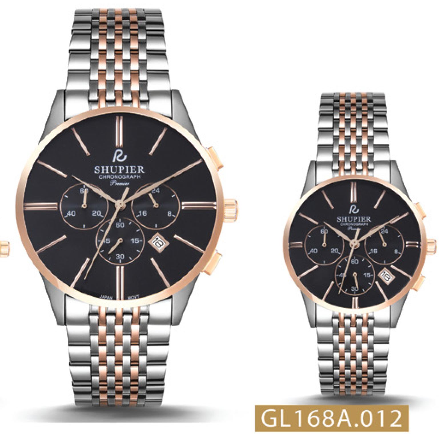 ساعت مچی ست کرنوگراف شوپیر G168A012 & L168A012