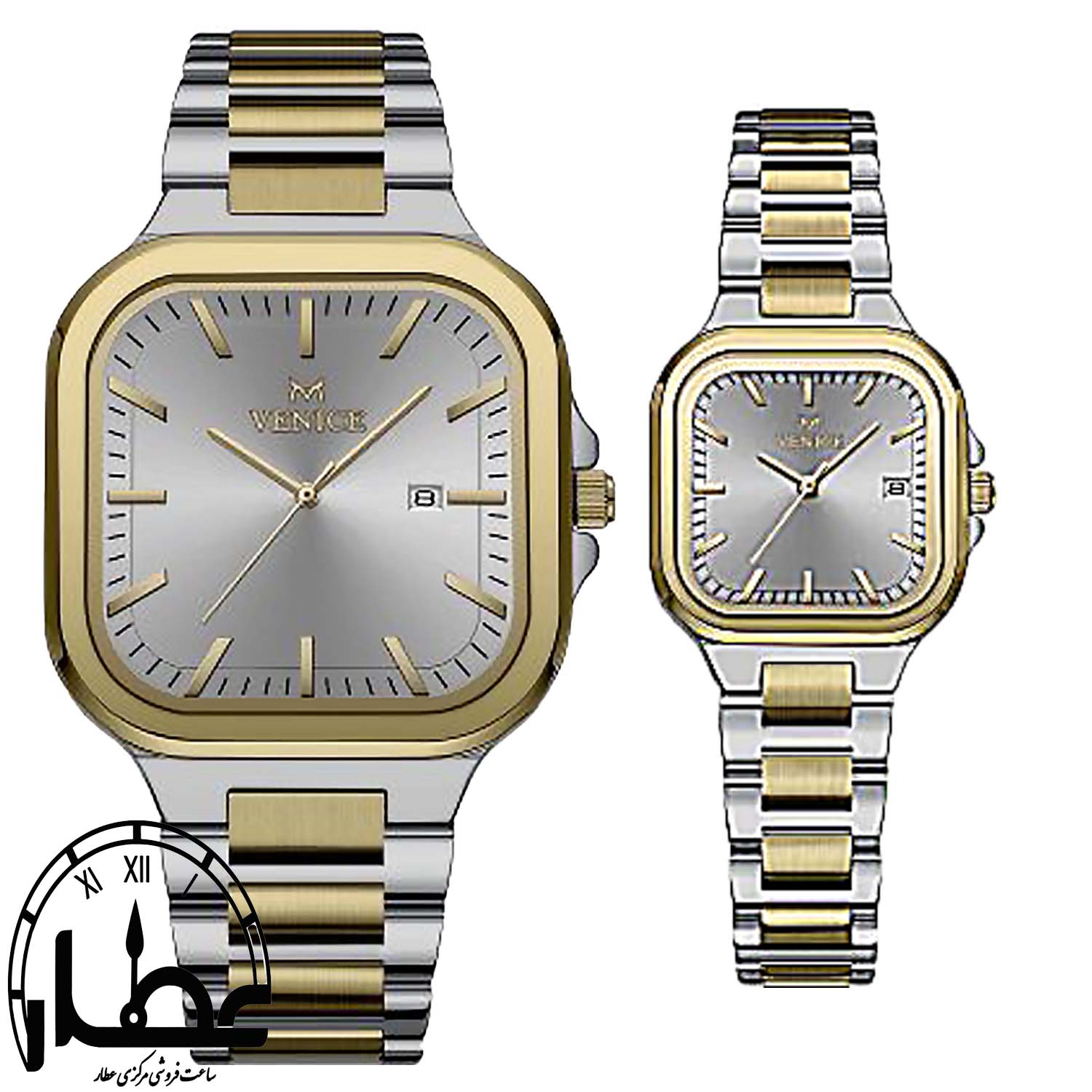 ساعت مچی ست فلزی ونیز مدل 80147SIL-G-W