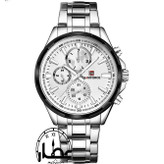 ساعت مچی مردانه فول تایم نیوی فورس مدل NF-9089-SIL/B/W