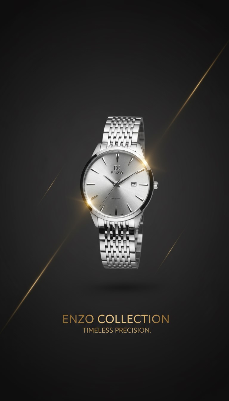 ساعت مچی مردانه فلزی انزو مدل EC-824 AEG