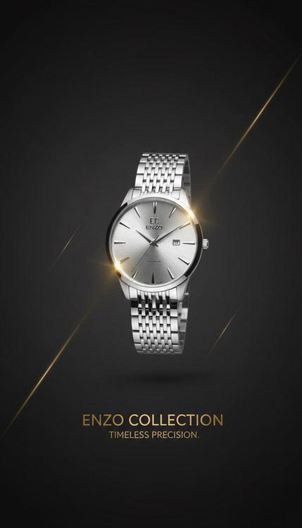 ساعت مچی مردانه فلزی انزو مدل EC-824 AEG