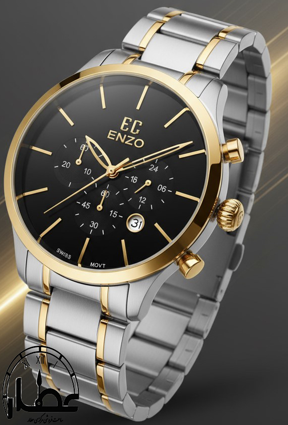 ساعت مچی مردانه فلزی انزو مدل EC-846 TBG