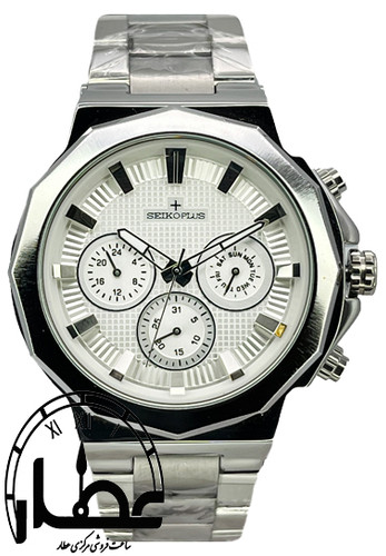 ساعت مچی مردانه فلزی سیکو پلاس مردانه کد 1051